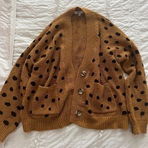 Madewell polka dot cardigan